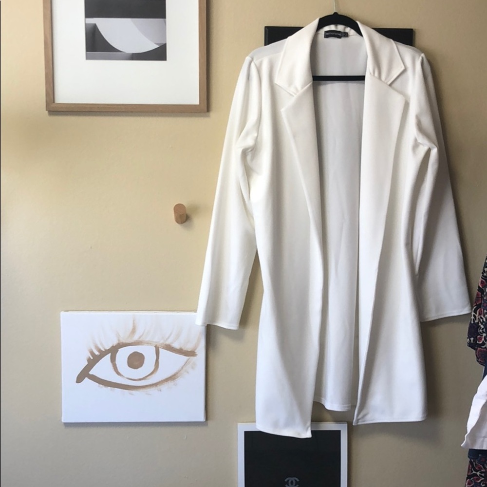 Longline white jacket